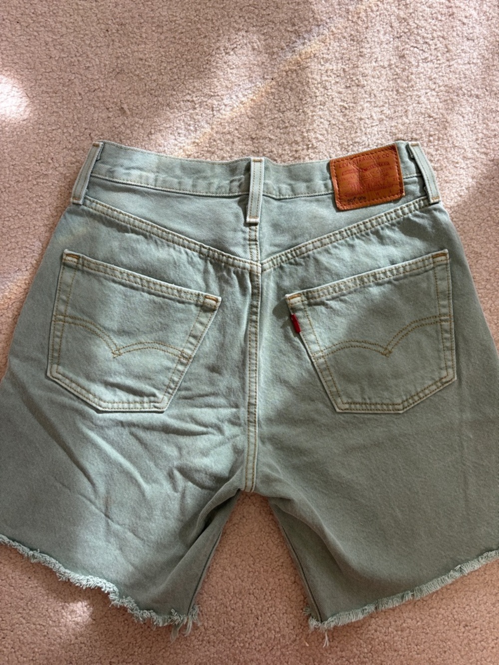Levi's 501 90s Denim Shorts Green